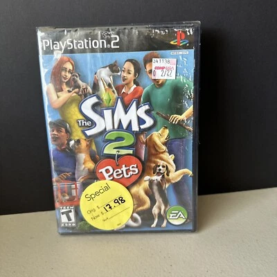 The Sims 2 Pets *Sealed* for PS2 Sony PlayStation 2 Black Label EA Stamp NEW - Image 1 of 4