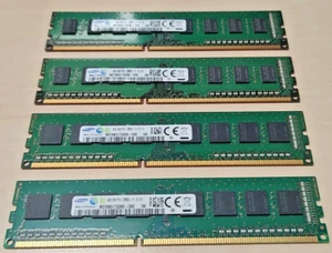 2x 4GB 1Rx8 RAM SAMSUNG PC3-12800U DDR3 M378B5173DB0-CK0 DDR3-1600 - Imagen 1 de 3