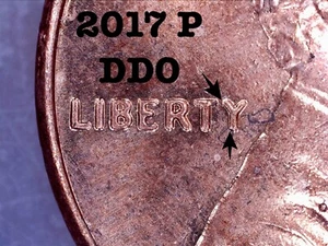  2017 P Lincoln Shield Cent Error - Doubled Die Obverse - Picture 1 of 6
