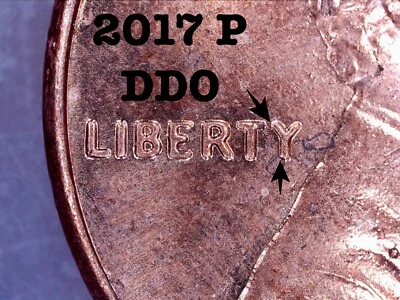  2017 P Lincoln Shield Cent Error - Doubled Die Obverse - Image 1 of 4