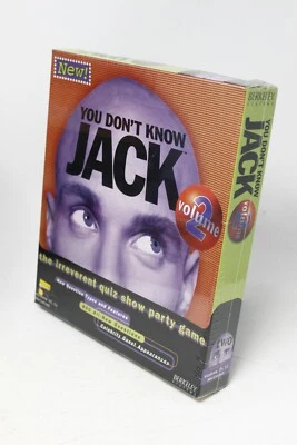 You Don't Know Jack Volume 2 - PC Big Box Trivia Game Win 95 - New Sealed - Image 1 of 4