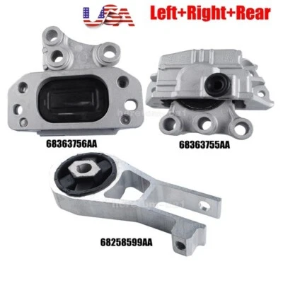 For Jeep Renegade 2015-2017 L4-2.4L Engine Support Mount 68363755AA 68363756AA Foto 1 de 4
