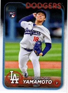 2024 Topps Baseball Yoshinobu Yamamoto No. 553 Los Angeles Dodgers - Picture 1 of 2