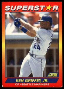 1992 Score 100 Superstars #1 Ken Griffey Jr. - Picture 1 of 2