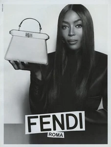 FENDI - Peekaboo bag Supermodel Naomi Campbell - Magazine 1 Page Print AD - Picture 1 of 1