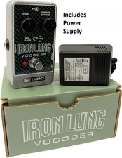 Electro Harmonix Iron Lung Vocoder Pedal w/ Ac Adapter Vocal Effects Stomp Box