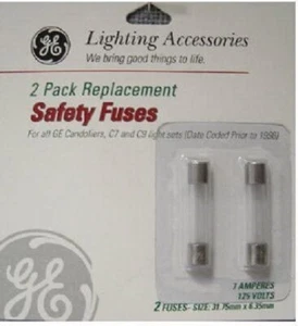 Santa's Best Craft #GE54700 2PK 7A Replacement 120V Fuse - Picture 1 of 1
