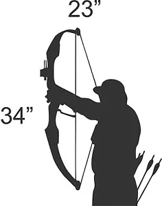 Archery Bow Hunting Hunter Wall Art Home Decor Mural Decal Vinyl - Picture 1 of 2