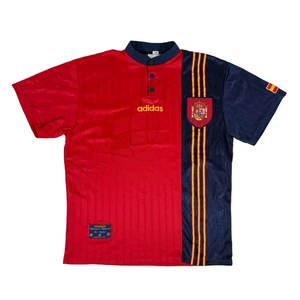 Camiseta de fútbol local España 1996/98 ADIDAS L para hombre camiseta de fútbol vintage - Imagen 1 de 10