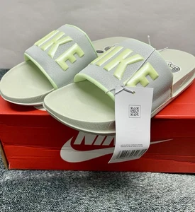 Nike Women's Offcourt Slide Light Silver/Barley Volt Size 8 - Picture 1 of 8