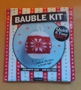 Daisychain Scandi Style Christmas Bauble Kit - Quick & Easy Knit Kit - Picture 1 of 2