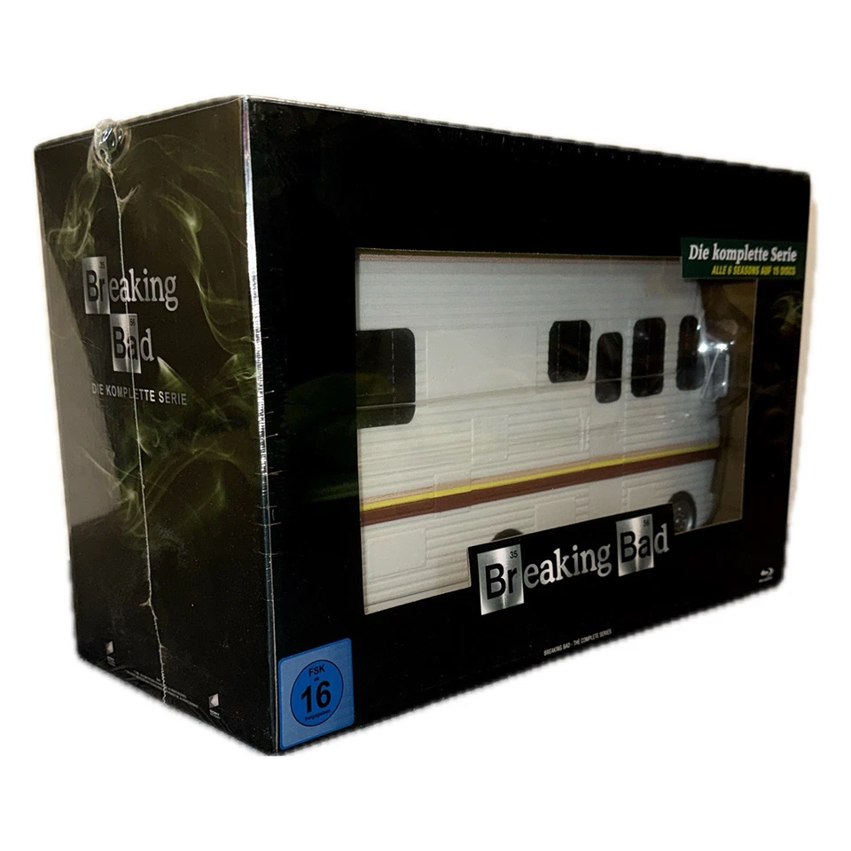 Neu: Breaking Bad Komplette Serie Limitiertes Meth Mobil Blu Ray Wohnwagen rv - Bild 1 von 4