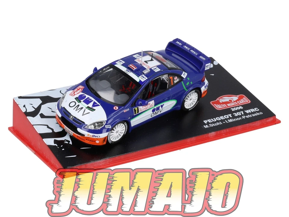 RMC24 Voiture 1/43 IXO Altaya Rallye Monte-Carlo PEUGEOT 307 WRC 2006 #7 M.Stohl - Immagine 1 di 1