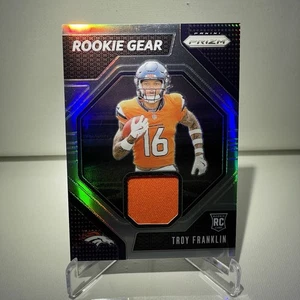 2024 Panini Prizm Troy Franklin Rookie Gear Silver Prizm #RG-TFN Broncos - Bild 1 von 2