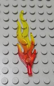 LEGO Translucent Red and Yellow Marbled Fire Flame Piece - Picture 1 of 1
