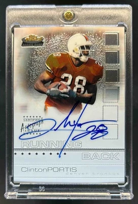 2002 Finest Clinton Portis Rookie RC Auto #208/1200 Broncos - Image 1 of 2