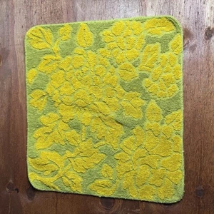 Vintage Retro MCM Cannon Kitchen Bath Towel Hand Boho Hippie Cottage USA Green - Picture 1 of 4