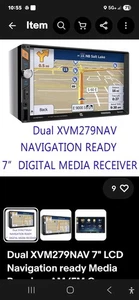 Dual XVM279NAV 7" LCD Navigation ready Media Receiver AM/FM Autoradio Tuner 2DIN - Bild 1 von 11