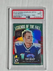 TOM BRADY 2016 Donruss Optic Legends Fall RED PRIZM SP 89/99! PSA MINT 9! INVEST - Picture 1 of 4