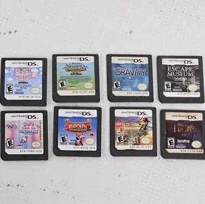 Lote de 8 juegos Nintendo DS Lego Indiana Jones Shrek Dora Igor Rudolph Squinkies - Imagen 1 de 2