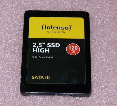 120GB SSD HIGH Intenso Solid State Drive Festplatte Serial-ATA 6,3 cm (2,5") - Bild 1 von 3