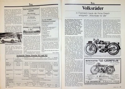 Oldtimer Markt 1495) Modellreport Dresch Motorräder - ein interessanter Bericht - Bild 1 von 2