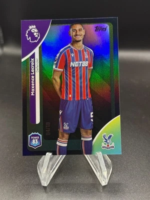 2025-26 Topps Premier League Maxence Lacroix Black Rainbow /10 #113 - Image 1 of 2