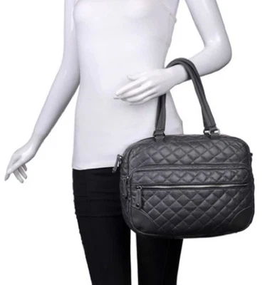 Cartera Bandolera Urban Fit By Urban Expressions Gris Acolchada Cuero Sintético Foto 1 de 4