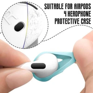 For AirPods 4 Ear Hook Anti-Slip Premium Silicone Covers NEW R7H8 - Zdjęcie 1 z 14