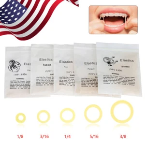 1/5 Packs Dental Orthodontic Rubber Bands Ortho Elastics Latex Braces 5 Sizes - Picture 1 of 17