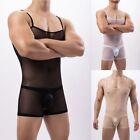 Bodysuit Mens Underwear Daily Home Jumpsuit Leotard Lingerie See Through