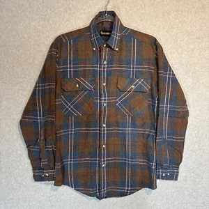 Timber Ridge Multicolor Plaid Flannel Button Up Shirt Men’s Small Vintage - Picture 1 of 8