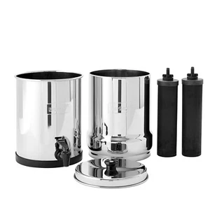 Travel Berkey Gravity-Fed Water Filter with 2 Black Berkey Elements–Enjoy Potabl - Picture 1 of 3