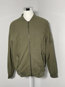 Target Men Olive Army Green Zip Up Bomber Jacket Size XXL - Picture 1 of 11