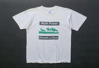 Vintage 90s BLYTH POWER Alnwick And Tyne Folk Post Punk T shirt size XL - Image 1 of 4