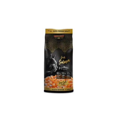 250 g Leonardo fresh Meat Salmon & Poultry Trockenfutter Katze Getreidefrei  - Bild 1 von 2
