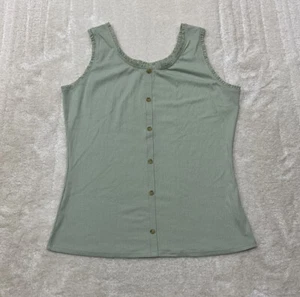 Art Class Girls Size XXL (18) Sleeveless Round Neck Light Sage Green Tank Top - Picture 1 of 9