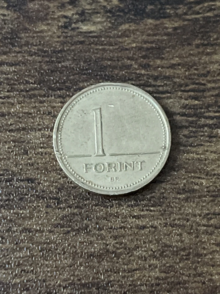 1994 Hungary 1 Forint Hungary Nickel Brass Actual Coin TK5927* - Image 1 of 3