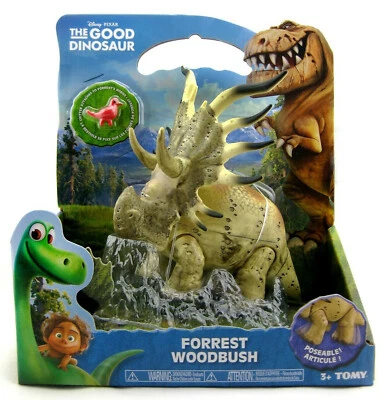Фигурка Disney The Good Dinosaur Forrest Woodbush с домашним животным Debbie Styracosaurus - Изображение 1 из 2