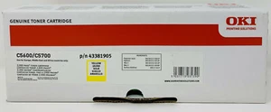 OKI 43381905 ORIGINAL TONER GELB FÜR OKI C5600n / C5600dn / C5700n / C5700dn - Bild 1 von 1