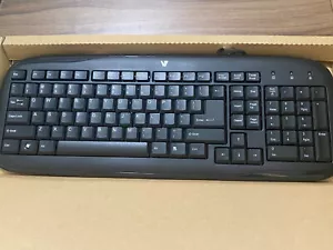 V7 Standard PS2 Keyboard. Plug & Play, Interface USB. Brand New - Picture 1 of 1