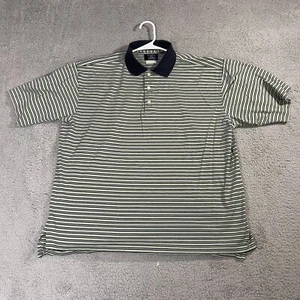 VINTAGE Callaway Golf Shirt Mens Large Olive Green Gray 60's Two Ply Cotton Polo - Picture 1 of 8