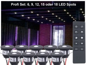 Profi LED Beleuchtung Set 2 Terrassendach Wintergarten schwarz warmweiss dimmbar - Picture 1 of 10