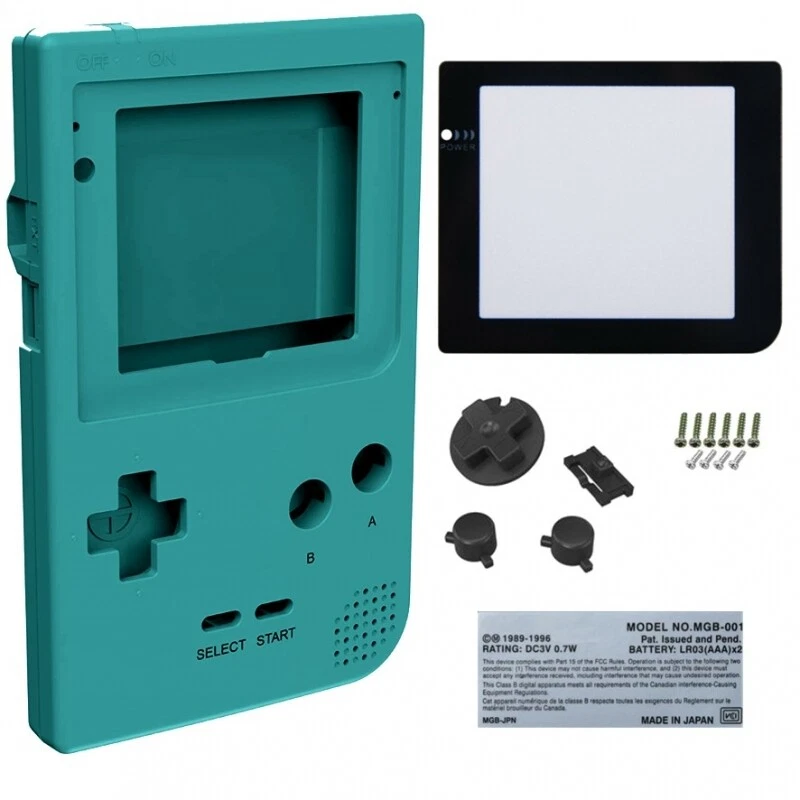 Funda Compatible Para Nintendo Game Boy Bolsillo Azul Turquesa Verde Repuesto Foto 1 de 1