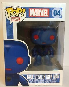 Marvel Funko Pop! Blue Stealth Iron Man #04 - Very Rare