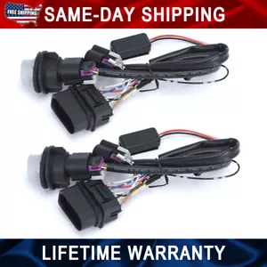 2x Headlight Lamp Wiring Harness Adapter For 2013-2018 Dodge Ram 1500 2500 3500 - Foto 1 di 12