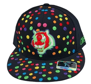 Cincinnati Bengals Reebok Polka Dots Fitted Size 7 1/2 Wool Hat Cap NEW - Picture 1 of 6
