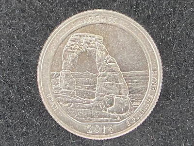 2014 D Utah Arches Quarter Double Strike Ring ERROR Under Writing Truly Rare - Image 1 of 4