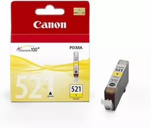 GENUINE AUTHENTIC CANON 521 YELLOW INK CARTRIDGE CLI-521Y - Picture 1 of 1