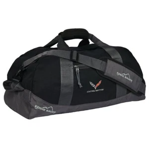 C7 Corvette Eddie Bauer Duffle Bag with Cross Flags Logo (Red) - Picture 1 of 3